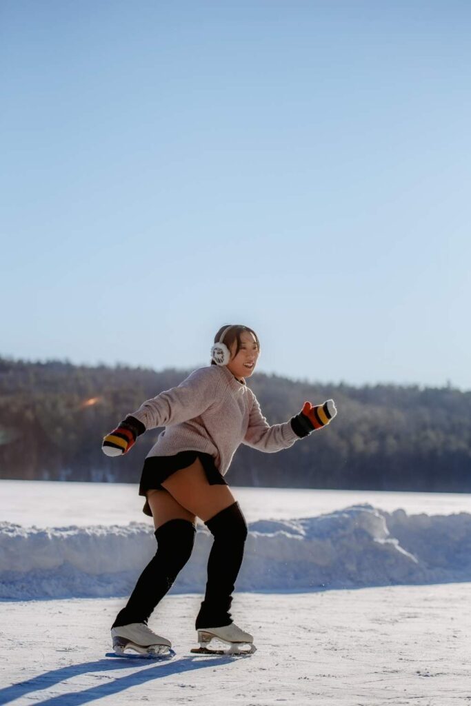 ice skating in Stowe