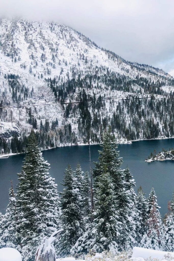 Lake tahoe in winter