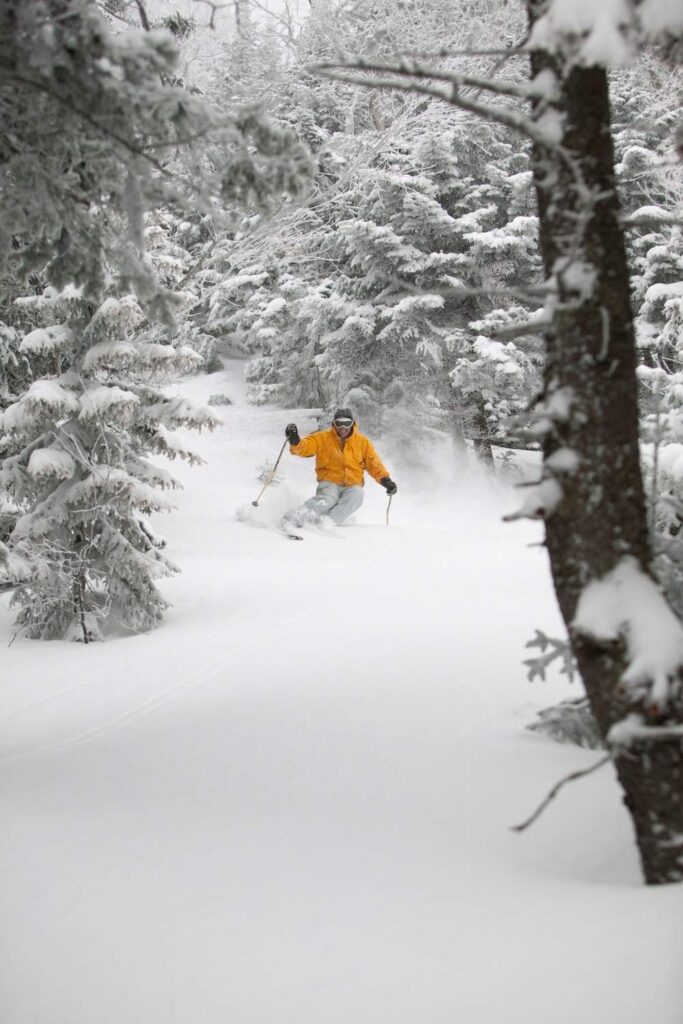 powder ski in Stowe