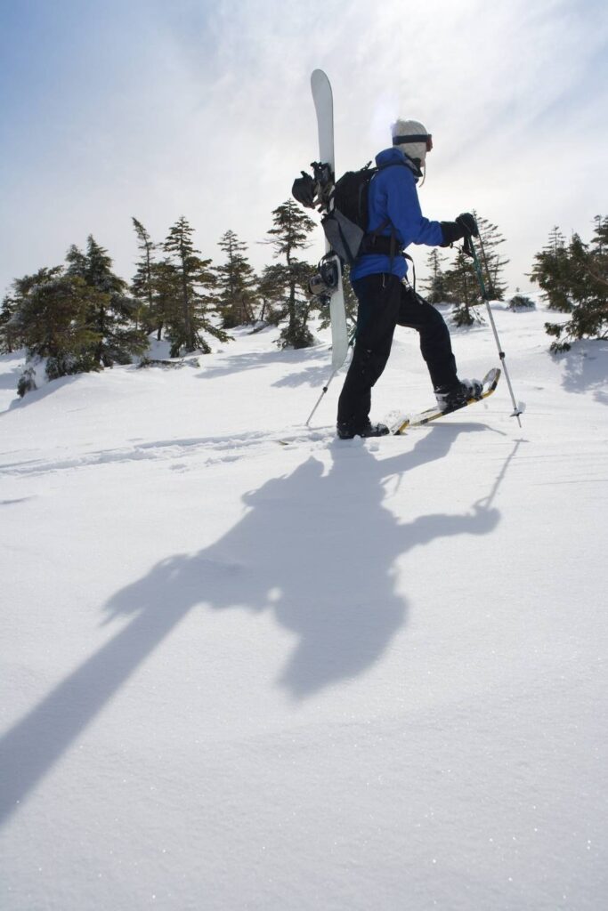 snowshoeing