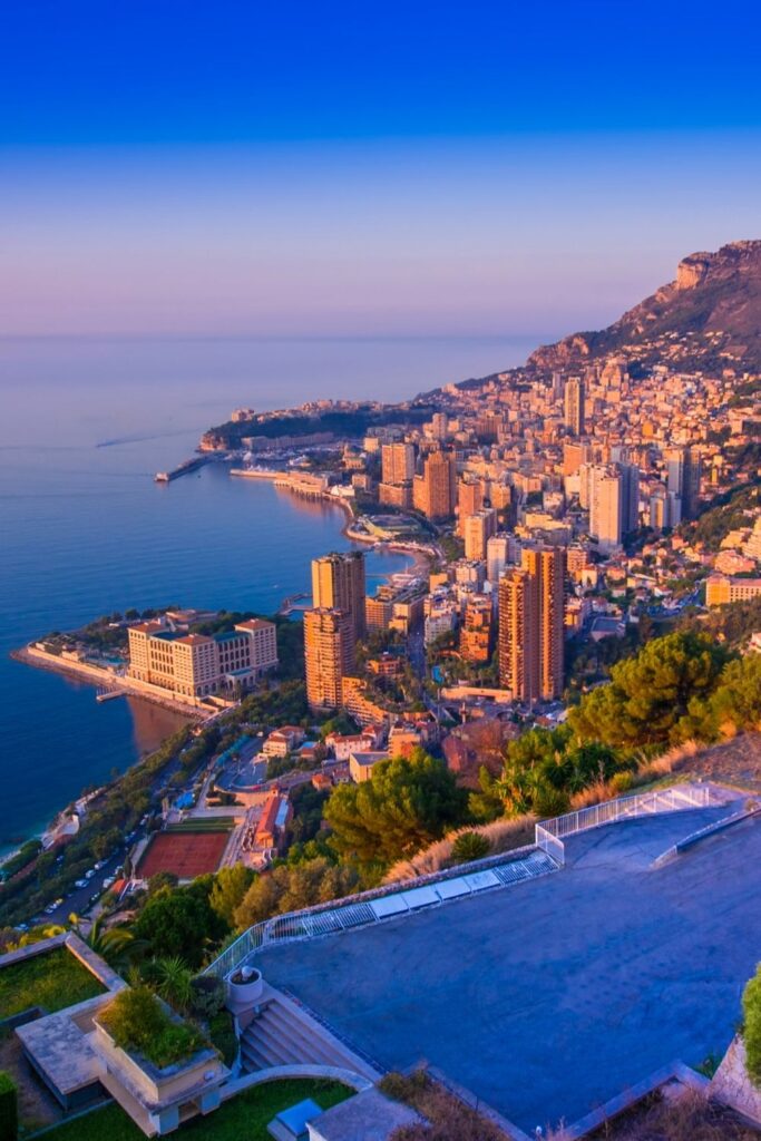 Monaco at sunset