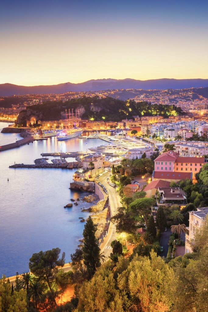 Nice, France. In the evening.